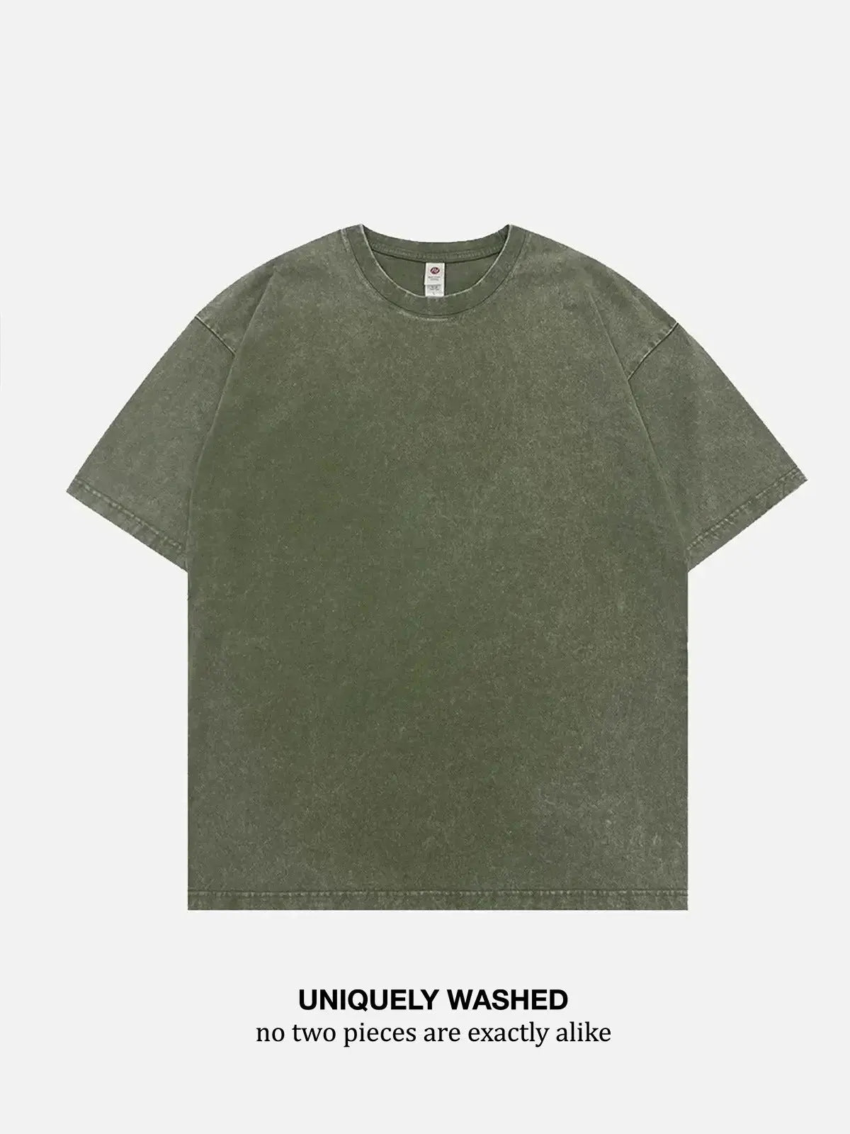 Acid Wash Cotton Basic T-Shirt - 6 Colors ElevenOasis