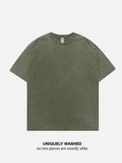 Acid Wash Cotton Basic T-Shirt - 6 Colors ElevenOasis