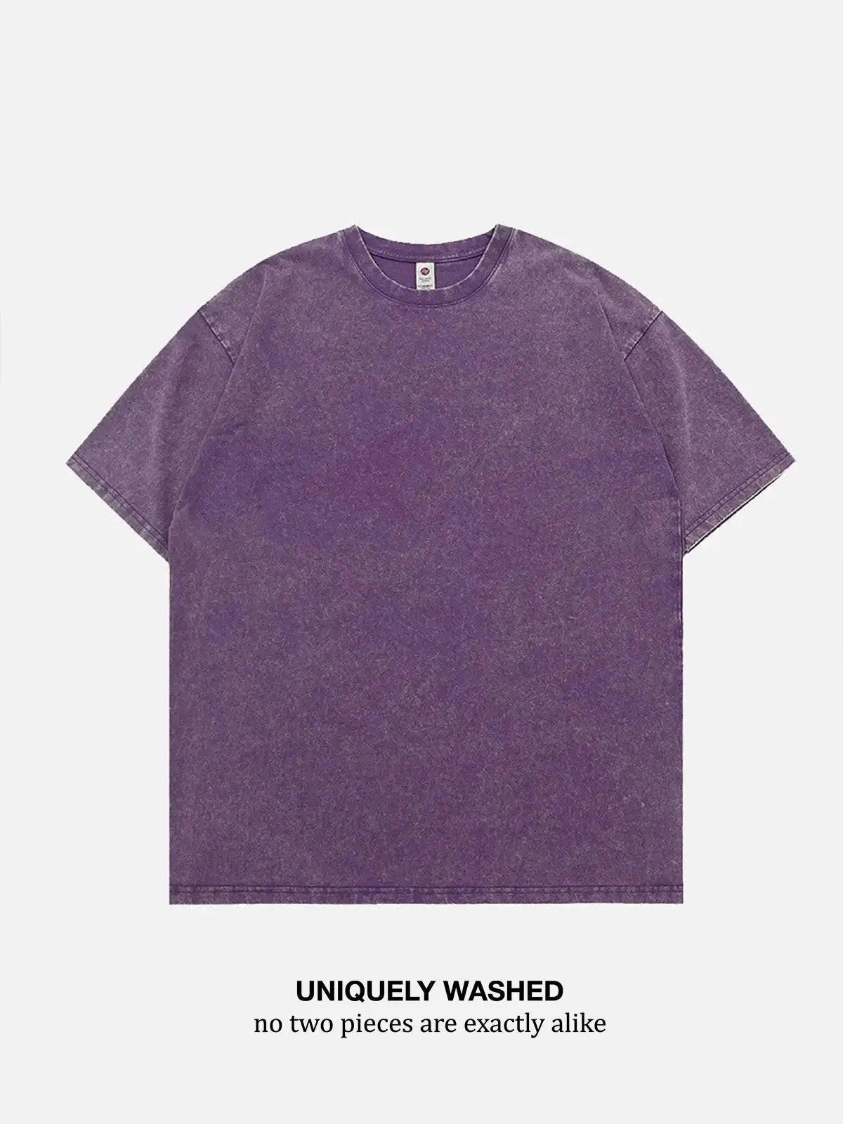 Acid Wash Cotton Basic T-Shirt - 6 Colors ElevenOasis