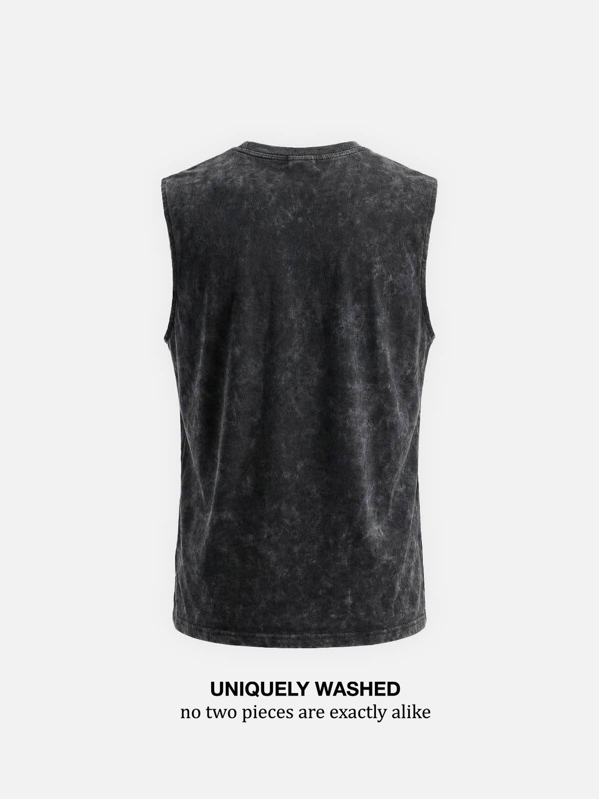 Men's Vintage Washed Cotton Tank Top ElevenOasis