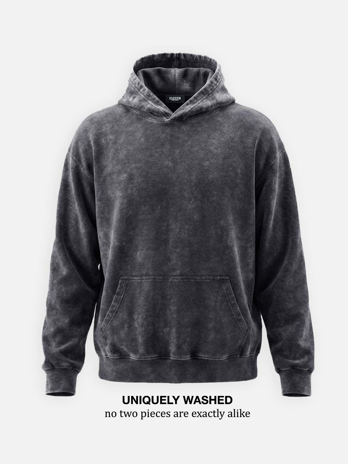 Men's Vintage Washed Cotton Hoodie ElevenOasis