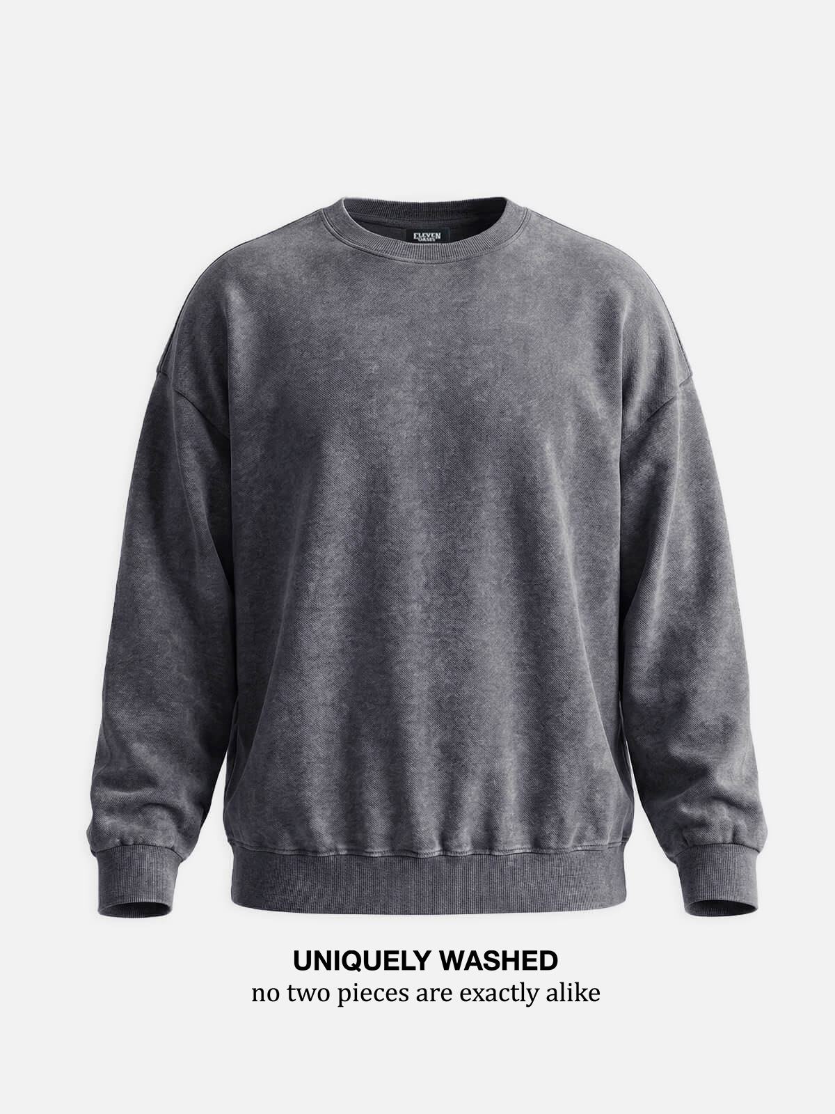 Men's Vintage Washed Cotton Sweatshirt ElevenOasis