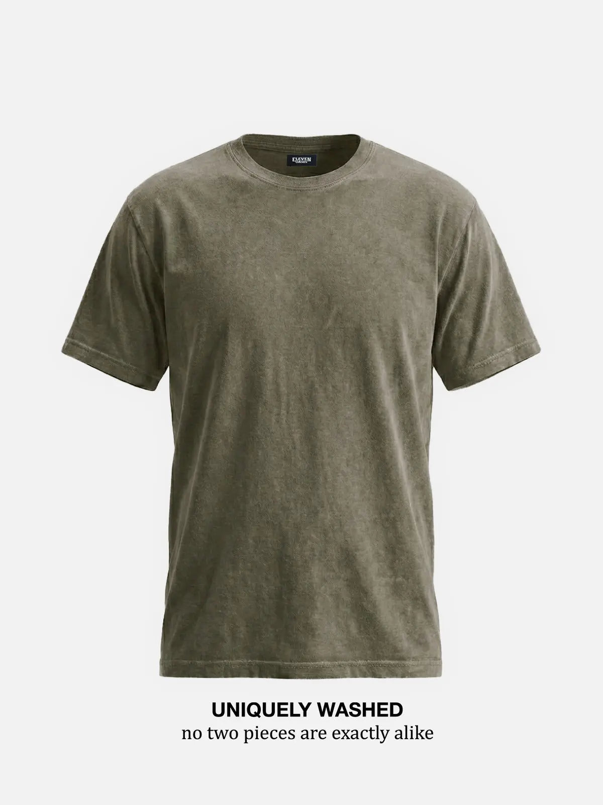 Men's Washed Cotton Short Sleeve T-Shirt ElevenOasis