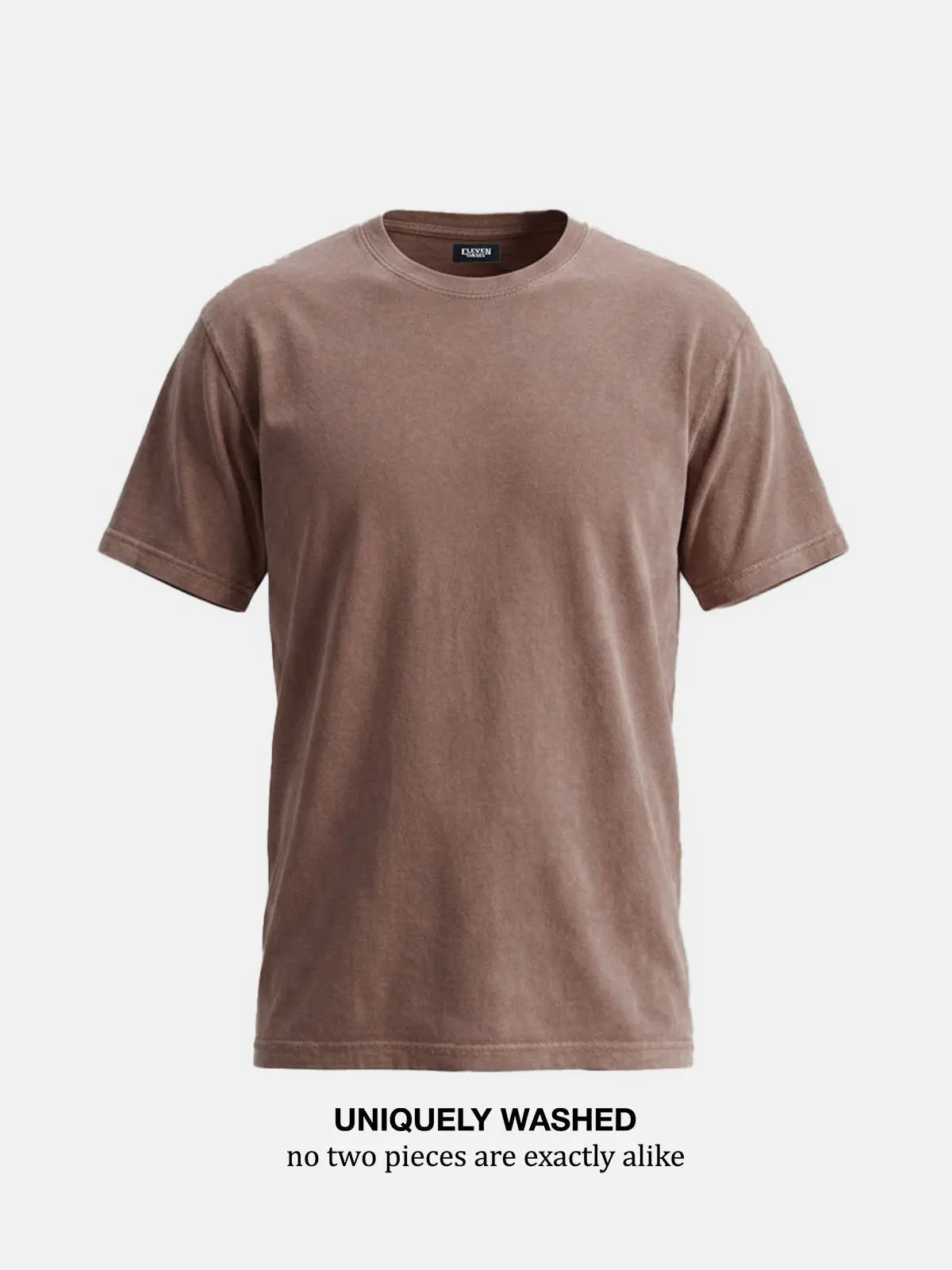 Men's Washed Cotton Short Sleeve T-Shirt ElevenOasis