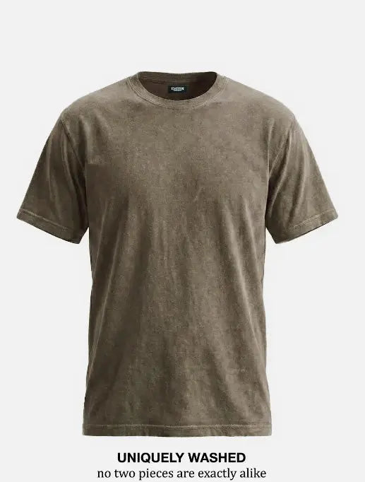 Men's Washed Cotton Short Sleeve T-Shirt ElevenOasis
