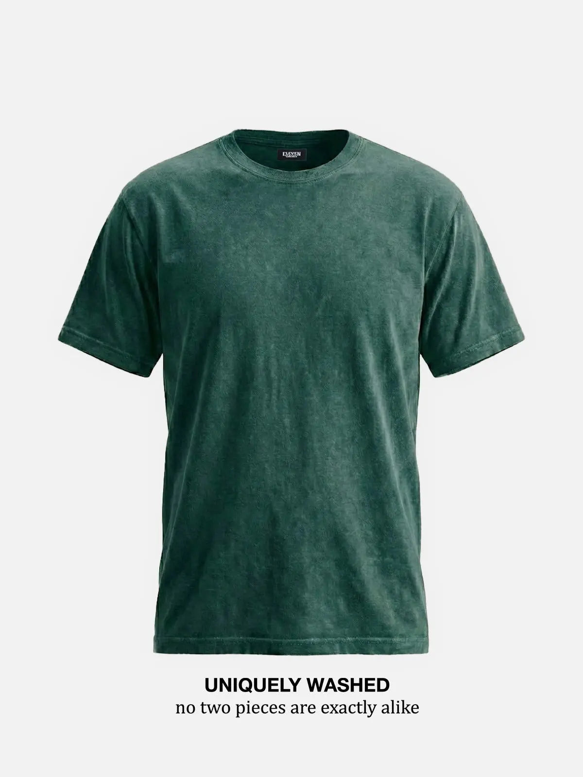 Men's Washed Cotton Short Sleeve T-Shirt ElevenOasis