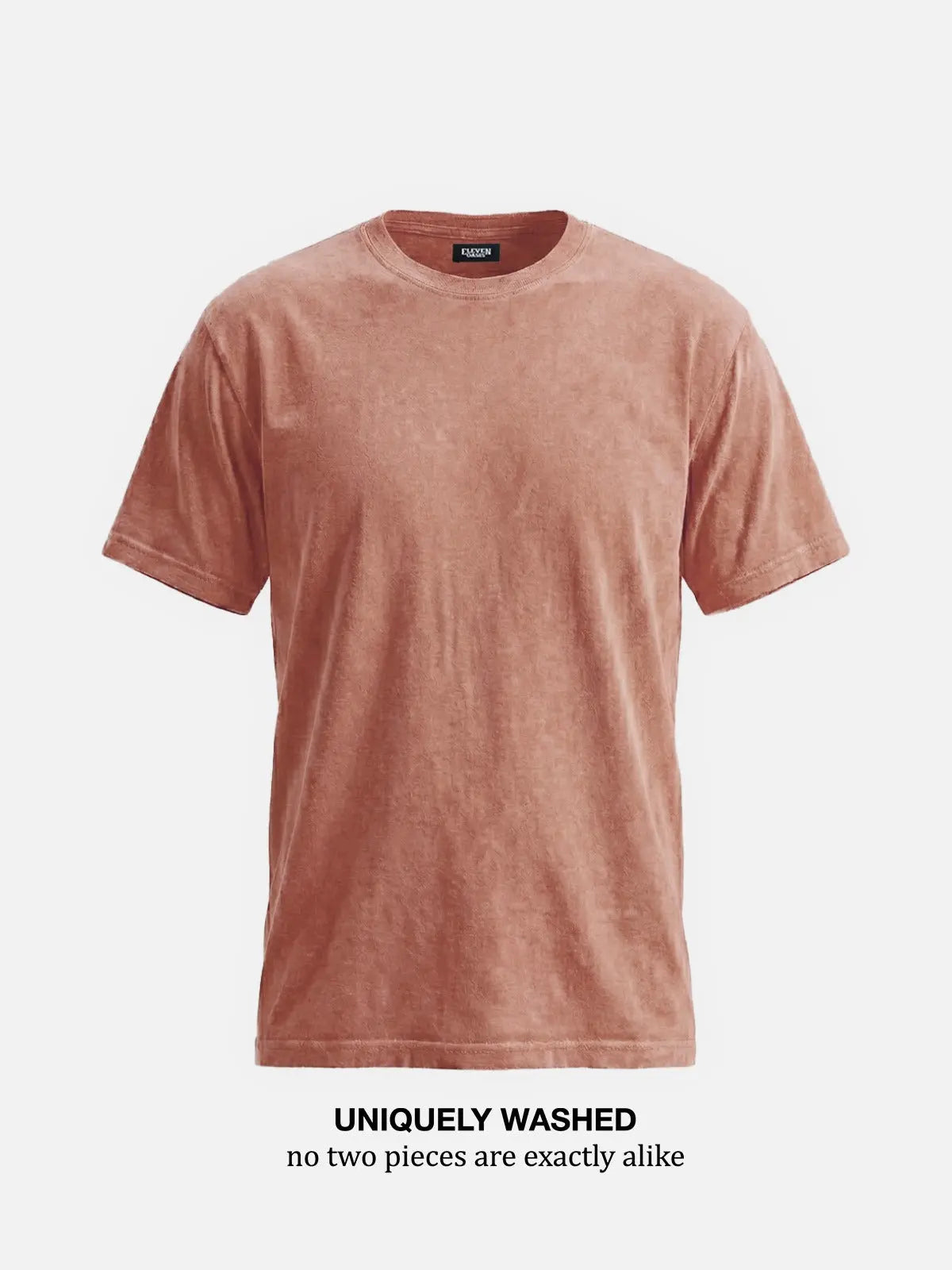Men's Washed Cotton Short Sleeve T-Shirt ElevenOasis