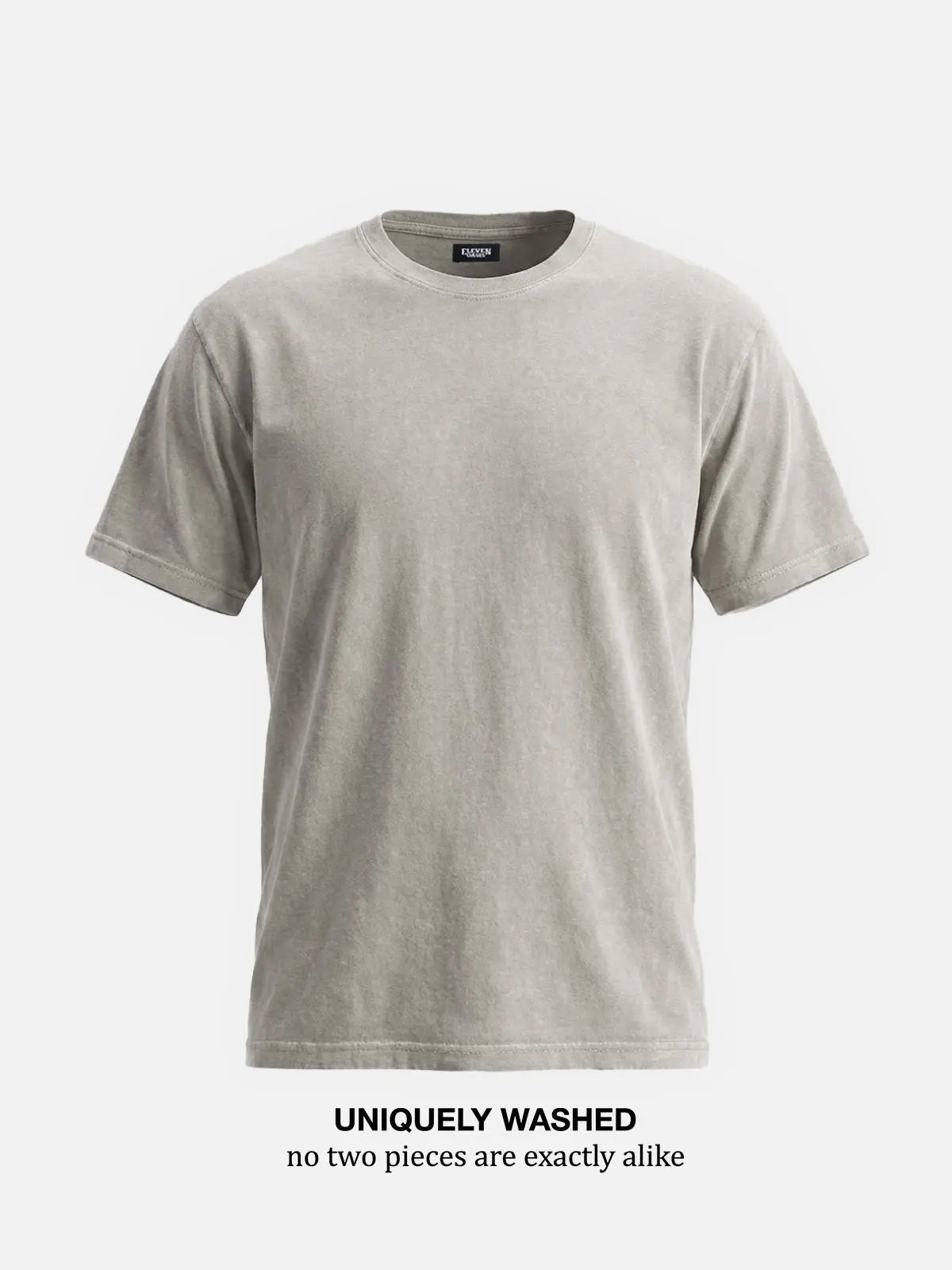 Men's Washed Cotton Short Sleeve T-Shirt ElevenOasis