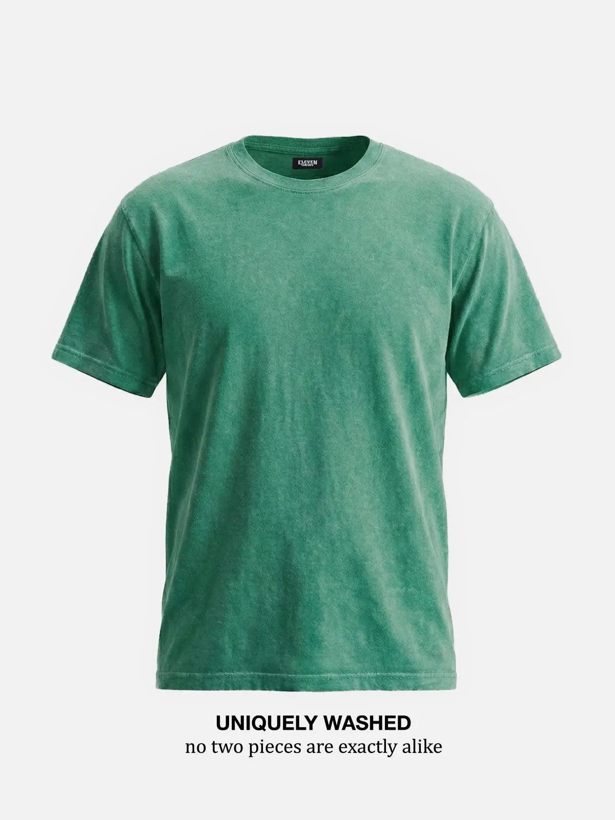 Men's Washed Cotton Short Sleeve T-Shirt ElevenOasis