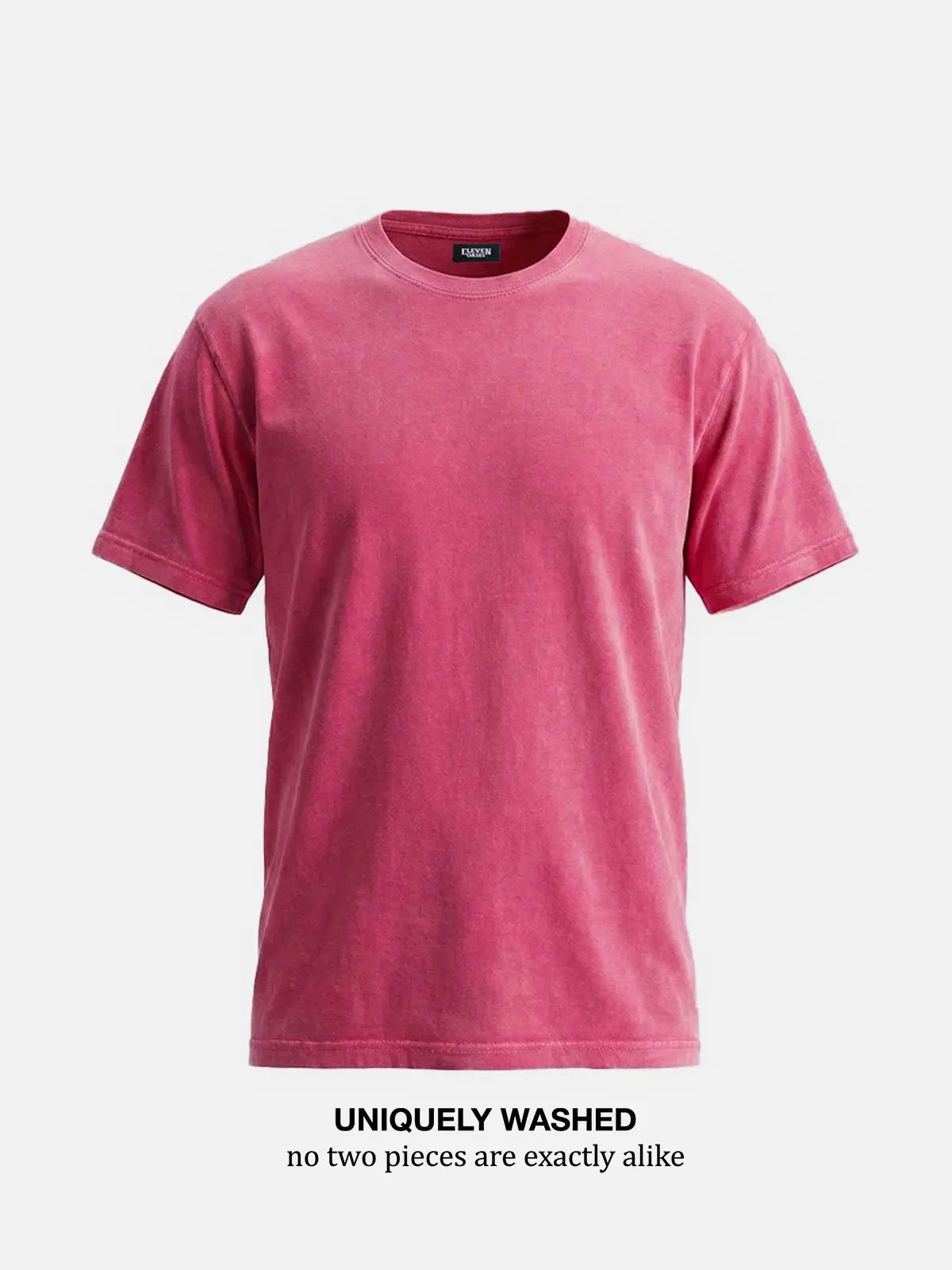 Men's Washed Cotton Short Sleeve T-Shirt ElevenOasis