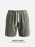 Men's Washed Cotton Drawstring Shorts ElevenOasis