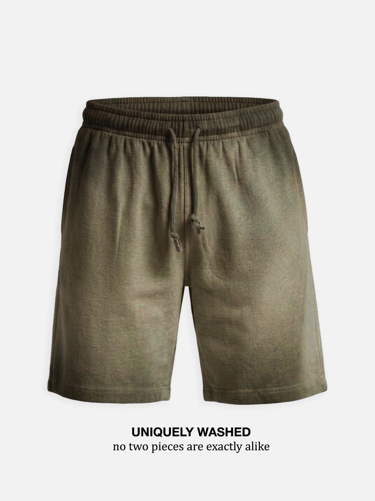 Men's Washed Gradient Drawstring Shorts Eleven Oasis