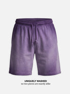 Men's Washed Gradient Drawstring Shorts Eleven Oasis