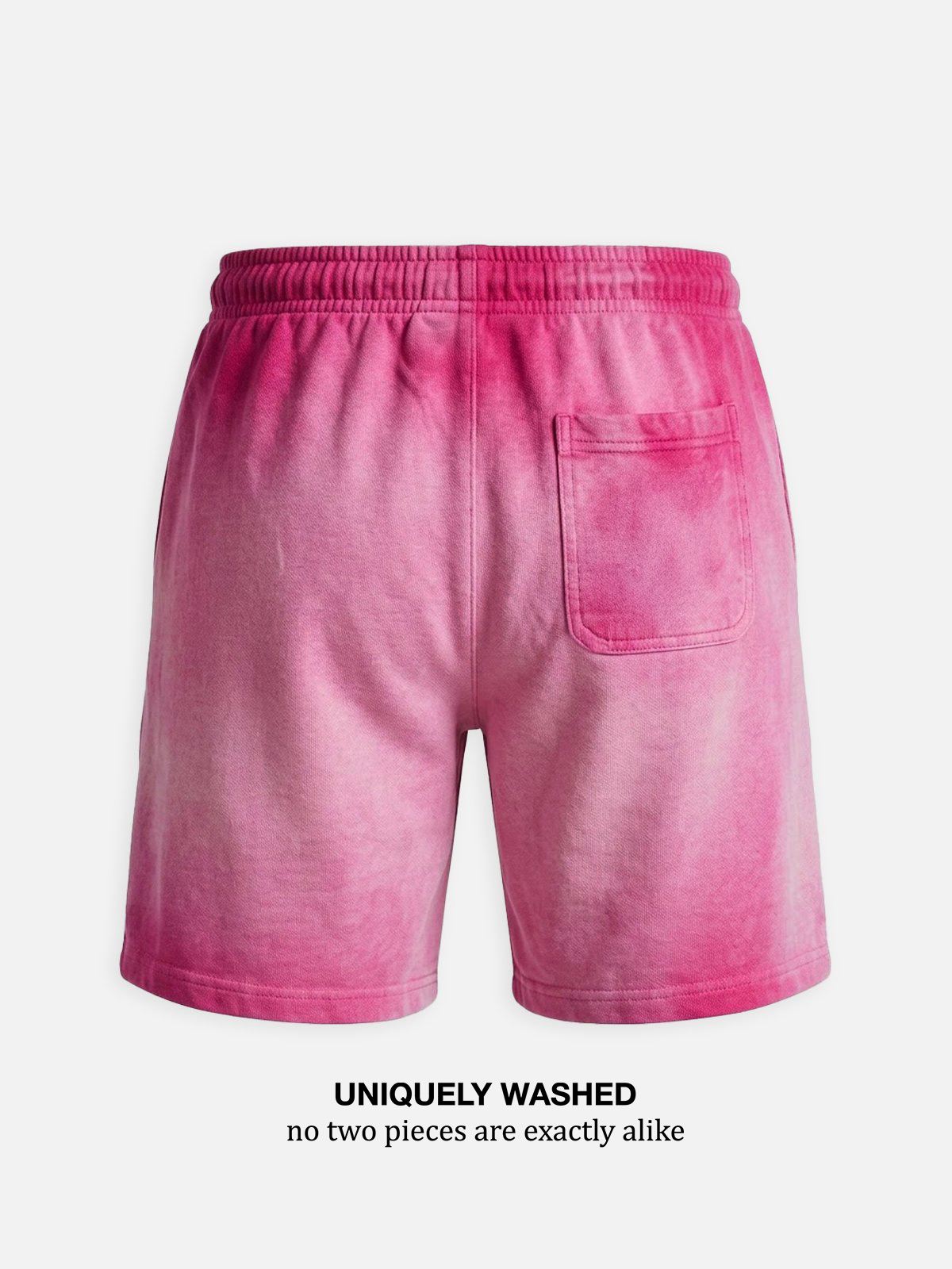 Men's Washed Gradient Drawstring Shorts Eleven Oasis