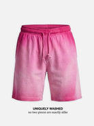 Men's Washed Gradient Drawstring Shorts Eleven Oasis