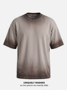 Men's Washed Gradient Crew Neck T-Shirt ElevenOasis
