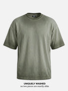Men's Washed Gradient Crew Neck T-Shirt ElevenOasis