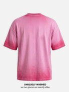 Men's Washed Gradient Crew Neck T-Shirt ElevenOasis