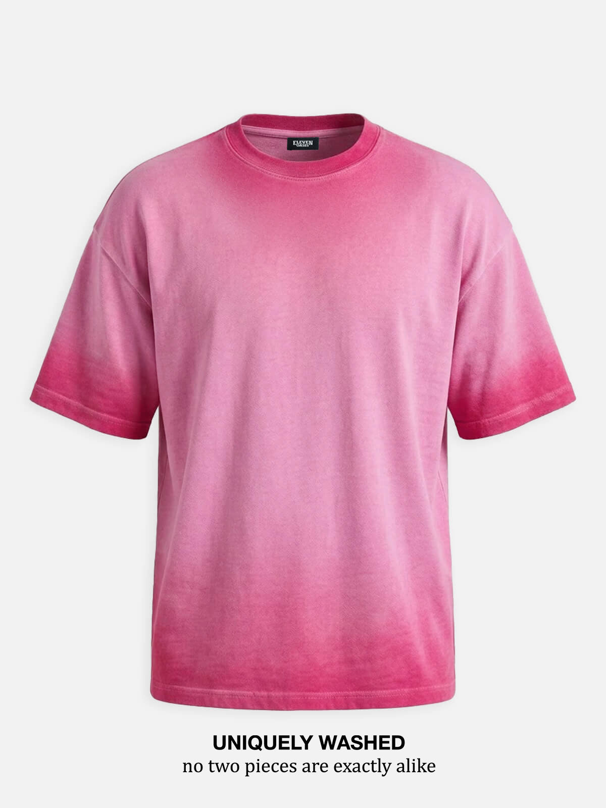 Men's Washed Gradient Crew Neck T-Shirt ElevenOasis