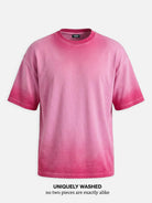 Men's Washed Gradient Crew Neck T-Shirt ElevenOasis