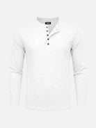 Men's Cotton Slim Fit Long Sleeve Henley Shirt Eleven Oasis
