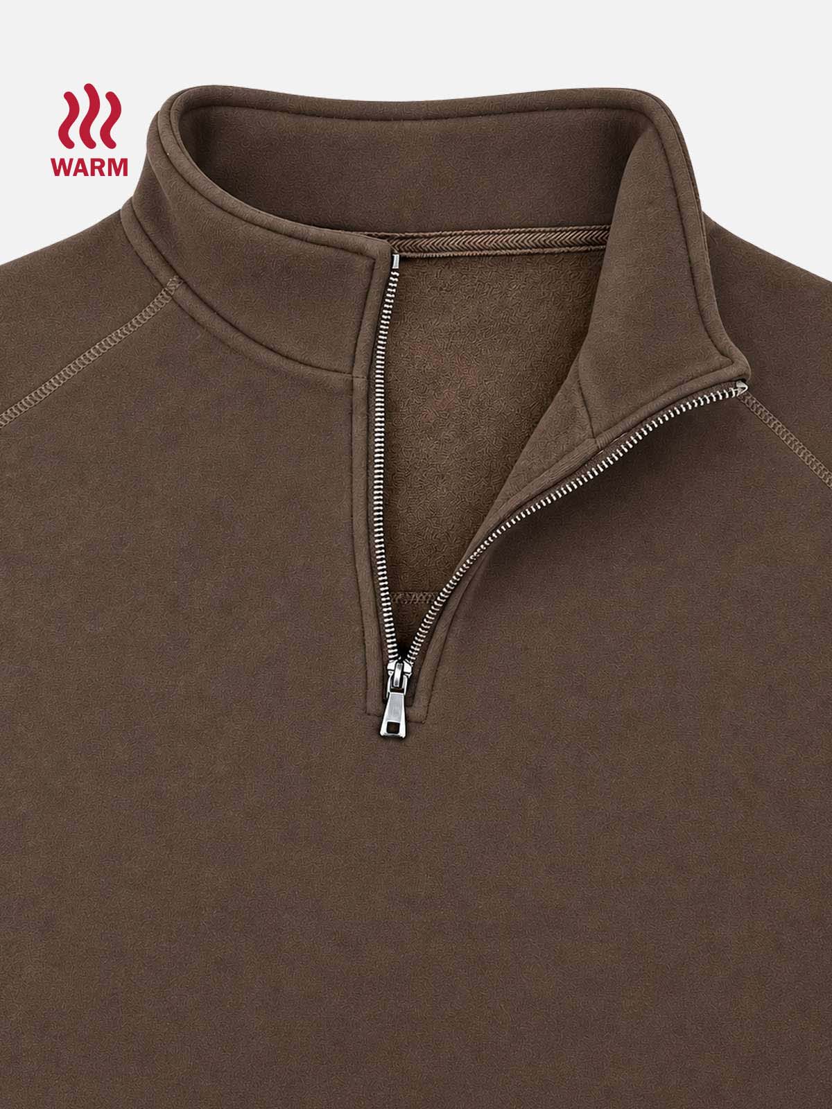Men's Heavyweight Fleece Regular Fit Quarter-Zip Pullover 