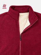 Men's Sherpa-Lined Regular Fit Zip-Up Fleece Jacket 