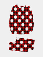 Custom Face Pajama Set - Red Plaid Eleven Oasis