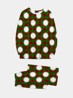 Custom Face Pajama Set - Christmas Plaid (Red & Green) Eleven Oasis