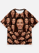 Custom Face Print Short Sleeve T-Shirt Eleven Oasis