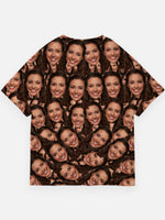 Custom Face Print Short Sleeve T-Shirt Eleven Oasis