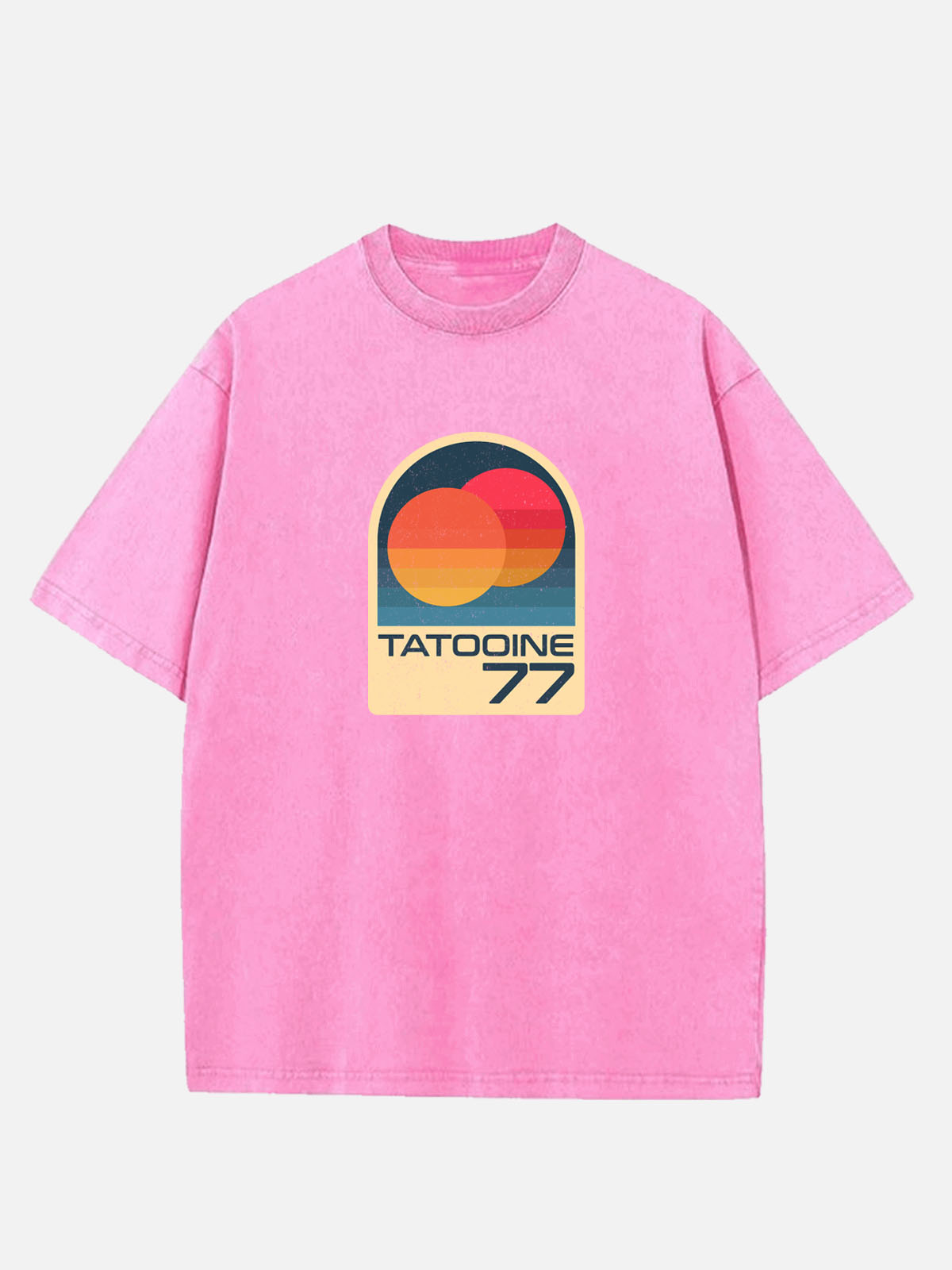 Star Wars Tatooine 77 Vintage Acid Wash Cotton T-Shirt Eleven Oasis