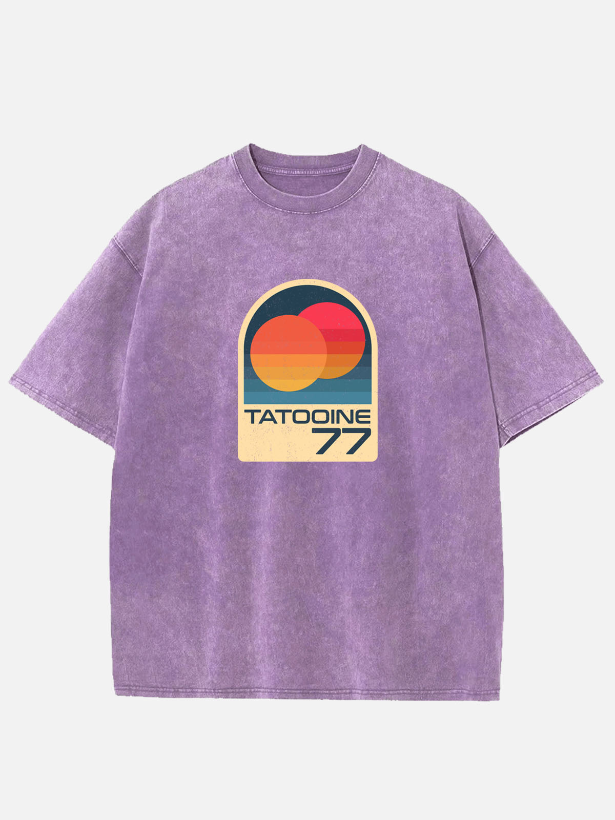 Star Wars Tatooine 77 Vintage Acid Wash Cotton T-Shirt Eleven Oasis