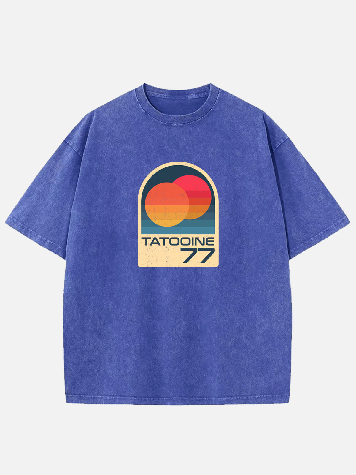 Star Wars Tatooine 77 Vintage Acid Wash Cotton T-Shirt Eleven Oasis