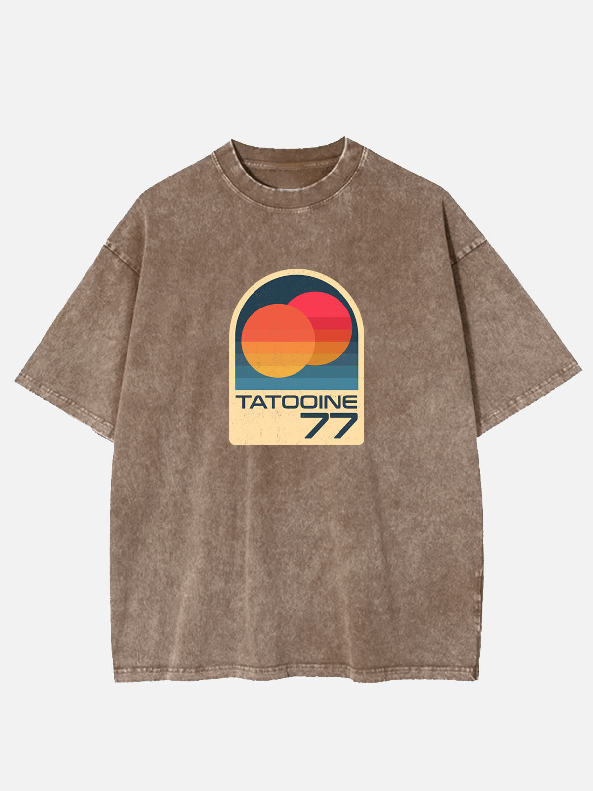 Star Wars Tatooine 77 Vintage Acid Wash Cotton T-Shirt Eleven Oasis