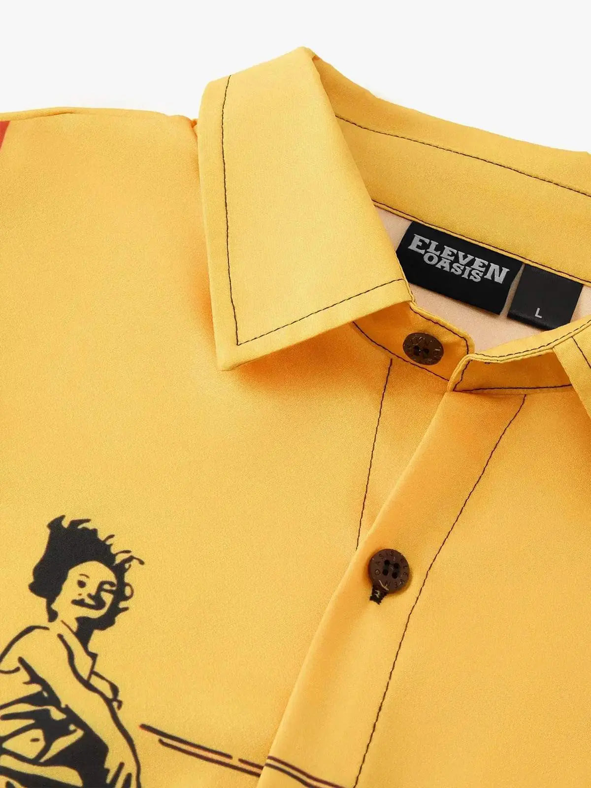 Pop Culture 70's-80s Men's Nostalgia Shirt with Chest | Eleven Oasis