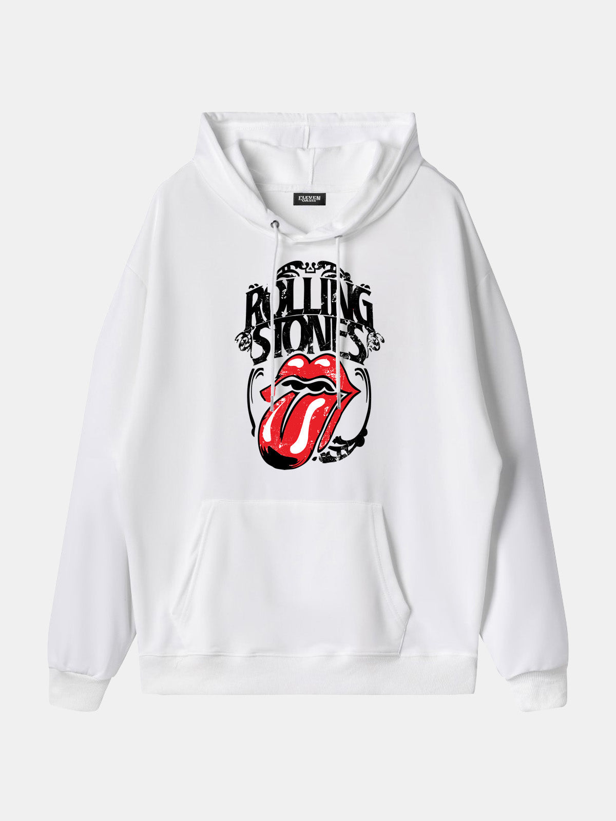Rolling Stones Classic Tongue Logo Hoodie Eleven Oasis