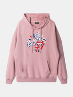 Rolling Stones Union Jack Lips Graphic Hoodie Eleven Oasis