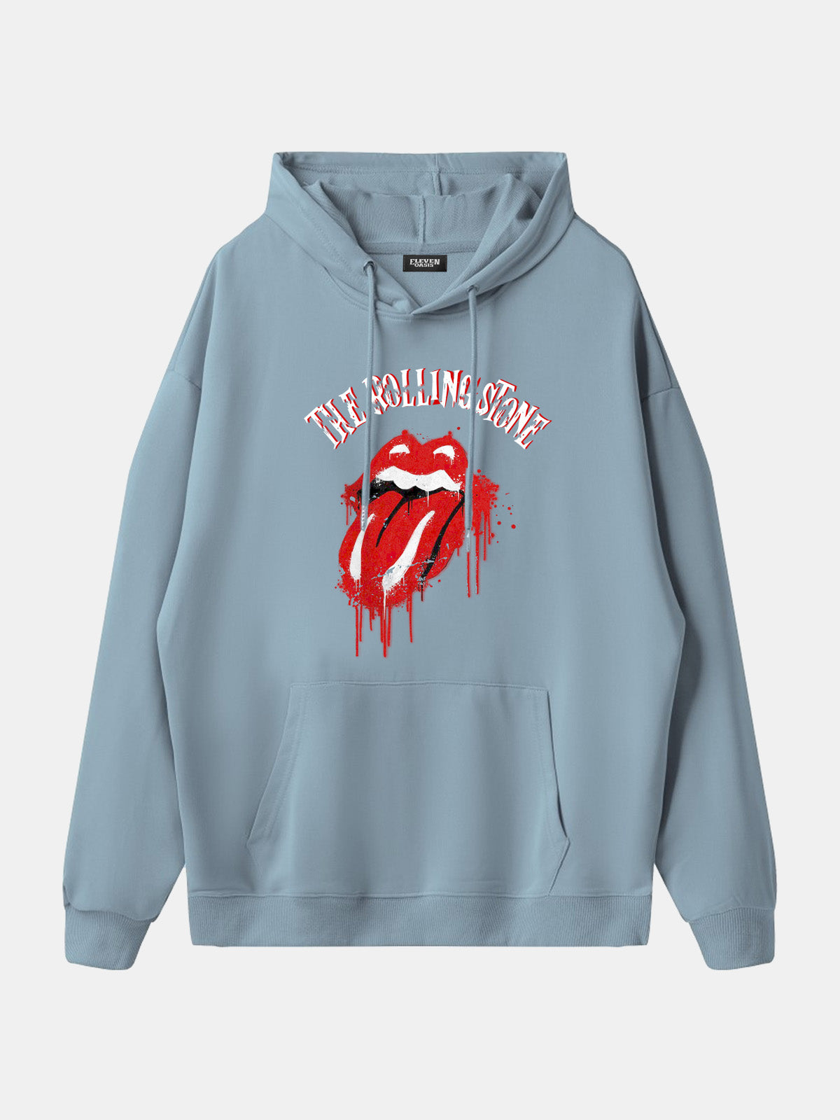 Rolling Stones Dripping Tongue Logo Hoodie Eleven Oasis