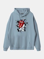 Rolling Stones Baseball Player Graphic Hoodie Eleven Oasis