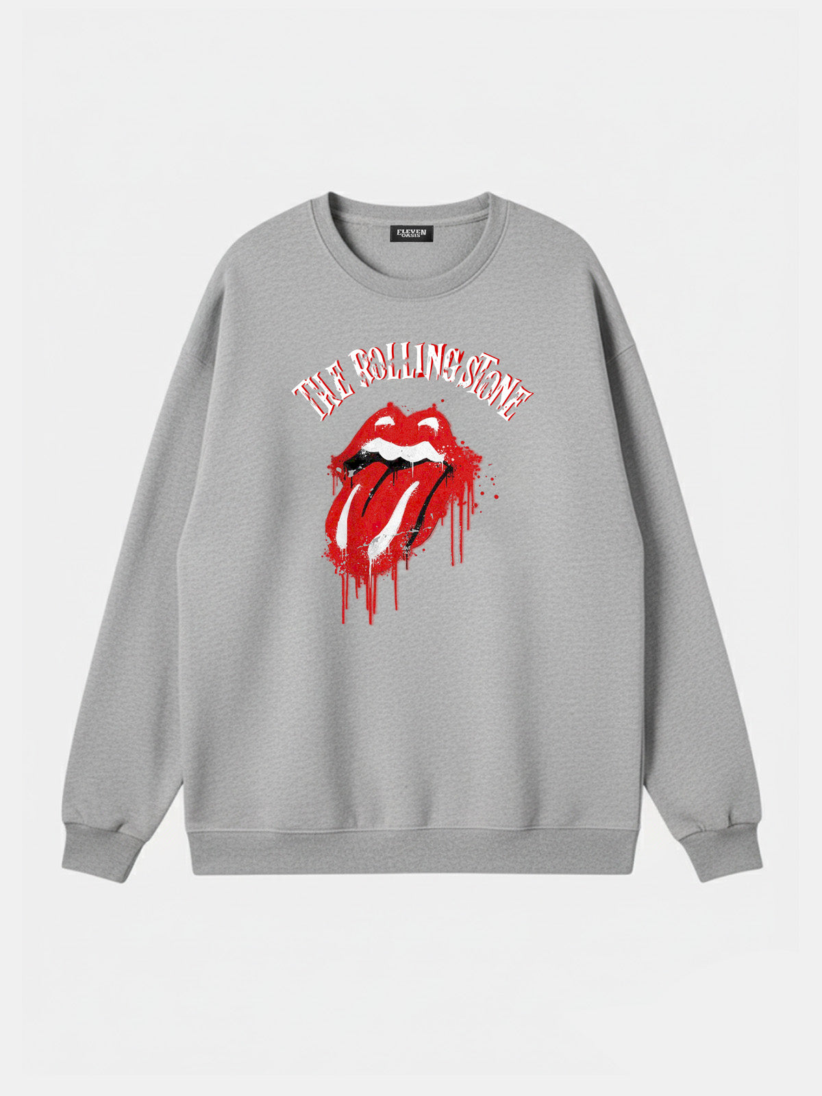 Rolling Stones Dripping Tongue Logo Sweatshirt Eleven Oasis