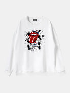 Rolling Stones Baseball Player Graphic Sweatshirt Eleven Oasis
