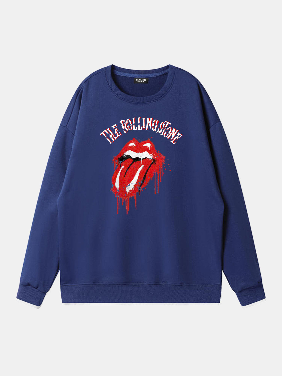 Rolling Stones Dripping Tongue Logo Sweatshirt Eleven Oasis