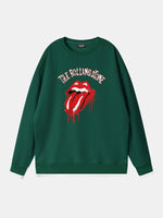 Rolling Stones Dripping Tongue Logo Sweatshirt Eleven Oasis
