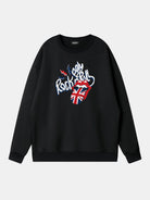 Rolling Stones Union Jack Lips Graphic Sweatshirt Eleven Oasis