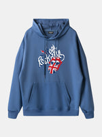 Rolling Stones Union Jack Lips Graphic Hoodie Eleven Oasis
