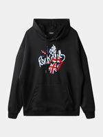 Rolling Stones Union Jack Lips Graphic Hoodie Eleven Oasis
