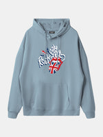 Rolling Stones Union Jack Lips Graphic Hoodie Eleven Oasis