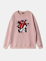 Rolling Stones Baseball Player Graphic Sweatshirt Eleven Oasis
