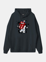 Rolling Stones Baseball Player Graphic Hoodie Eleven Oasis